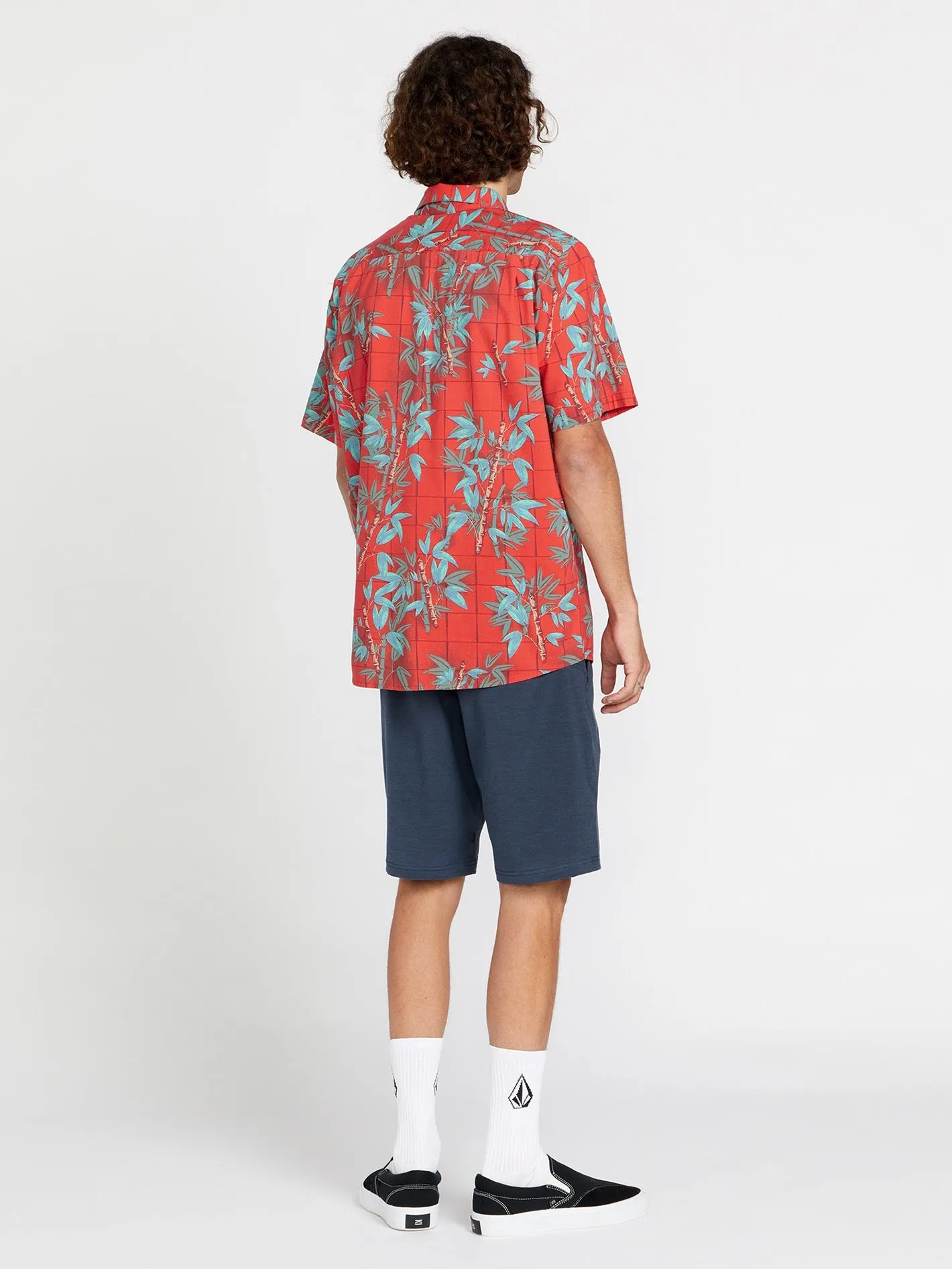 Bamboozeled Floral Short Sleeve Shirt - Flash Red