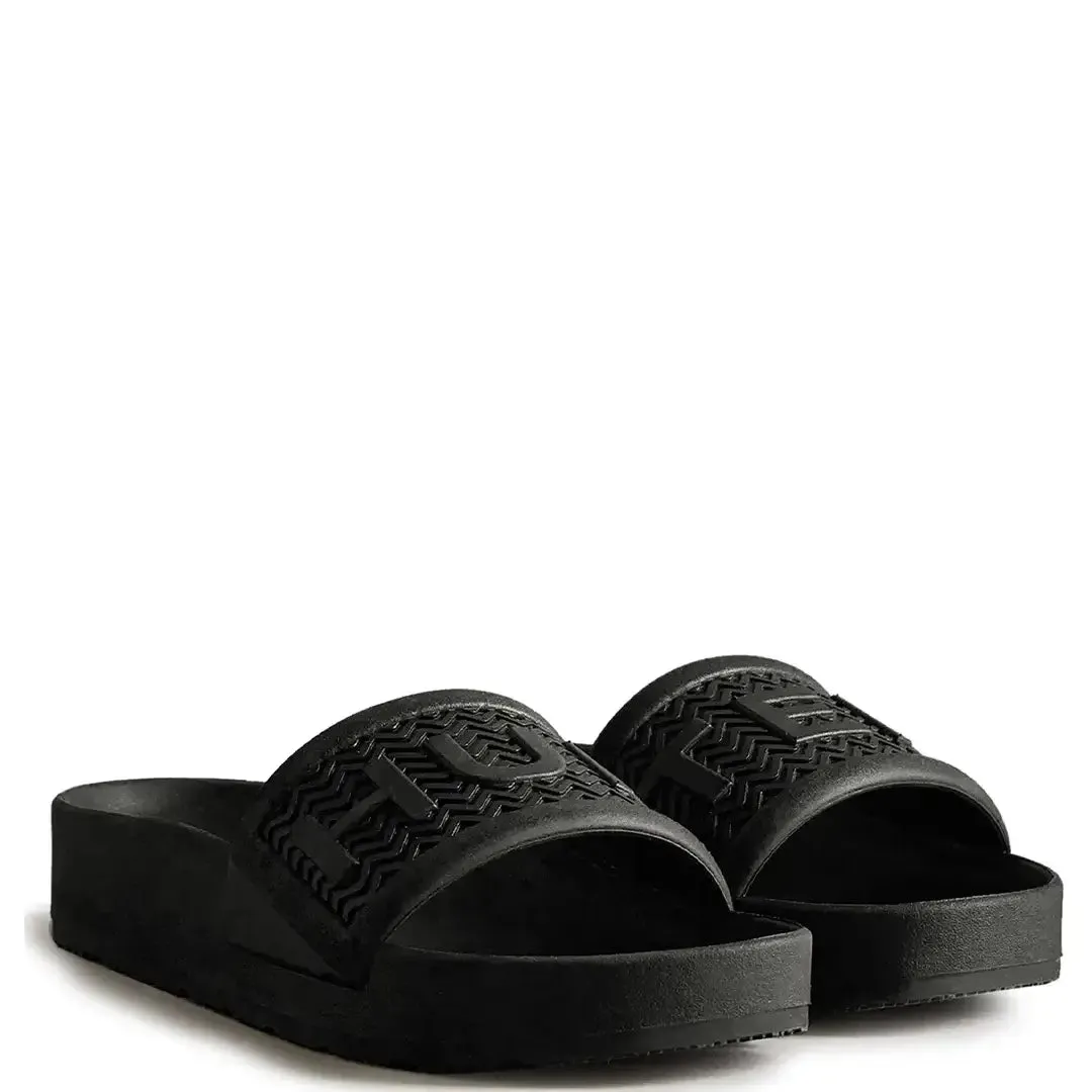 Bloom Algae Ladies Slide - Black by Hunter