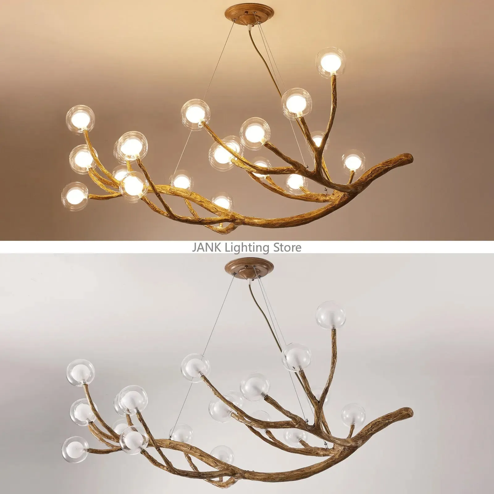 Bubble Resin Pendant Light LED Lamps for Home Decoration by Mansion