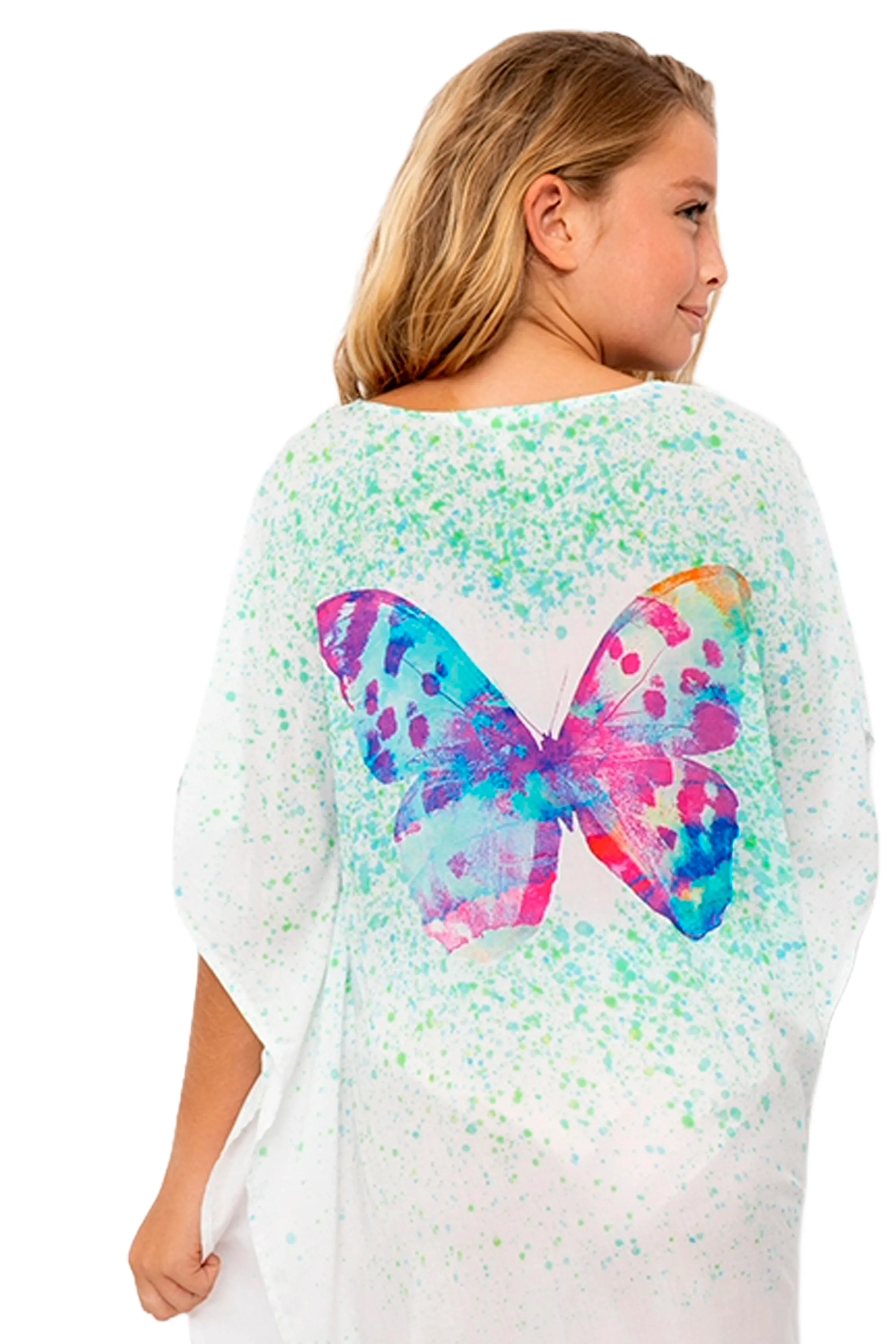 Butterfly Mint Splash Cover Up