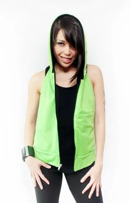 BY:CHelo Reversible Hoodie - Bright Green and Black