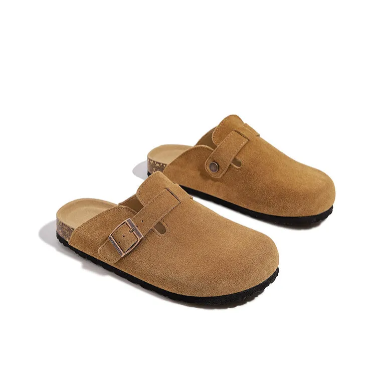 Closed-Toe Buckle Strap Boston Clogs