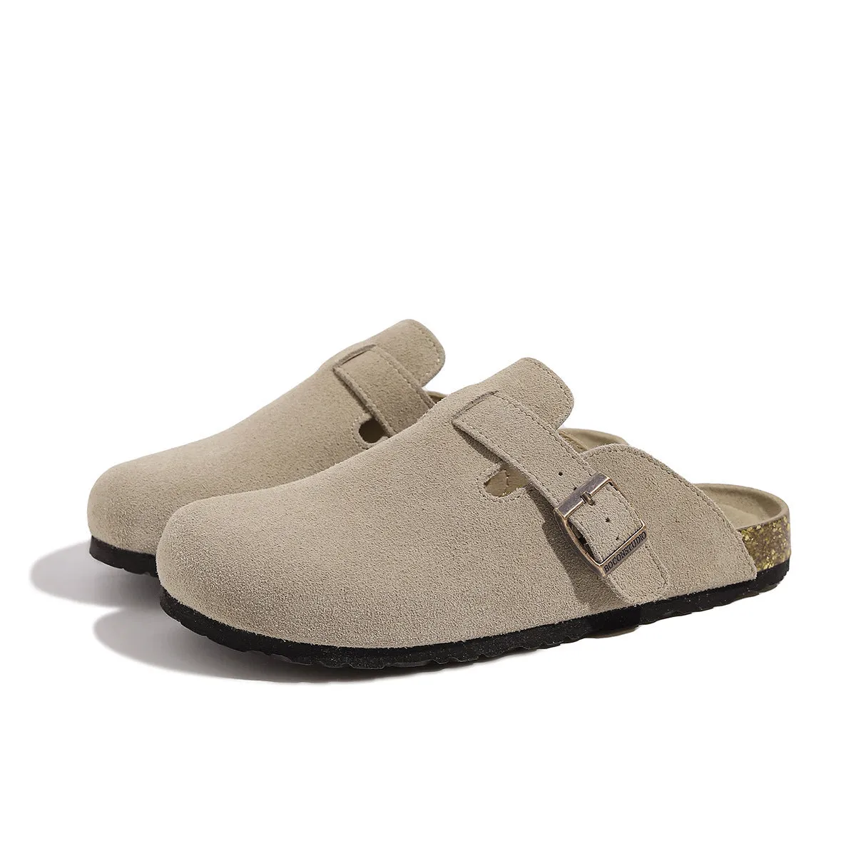 Closed-Toe Buckle Strap Boston Clogs