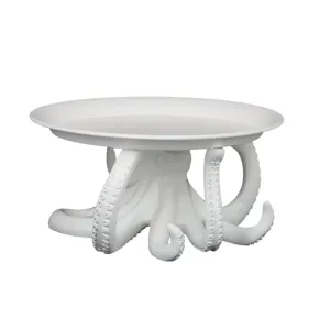 Coast to Coast Ollie Octopus Resin Plate 30x14.5cm - White