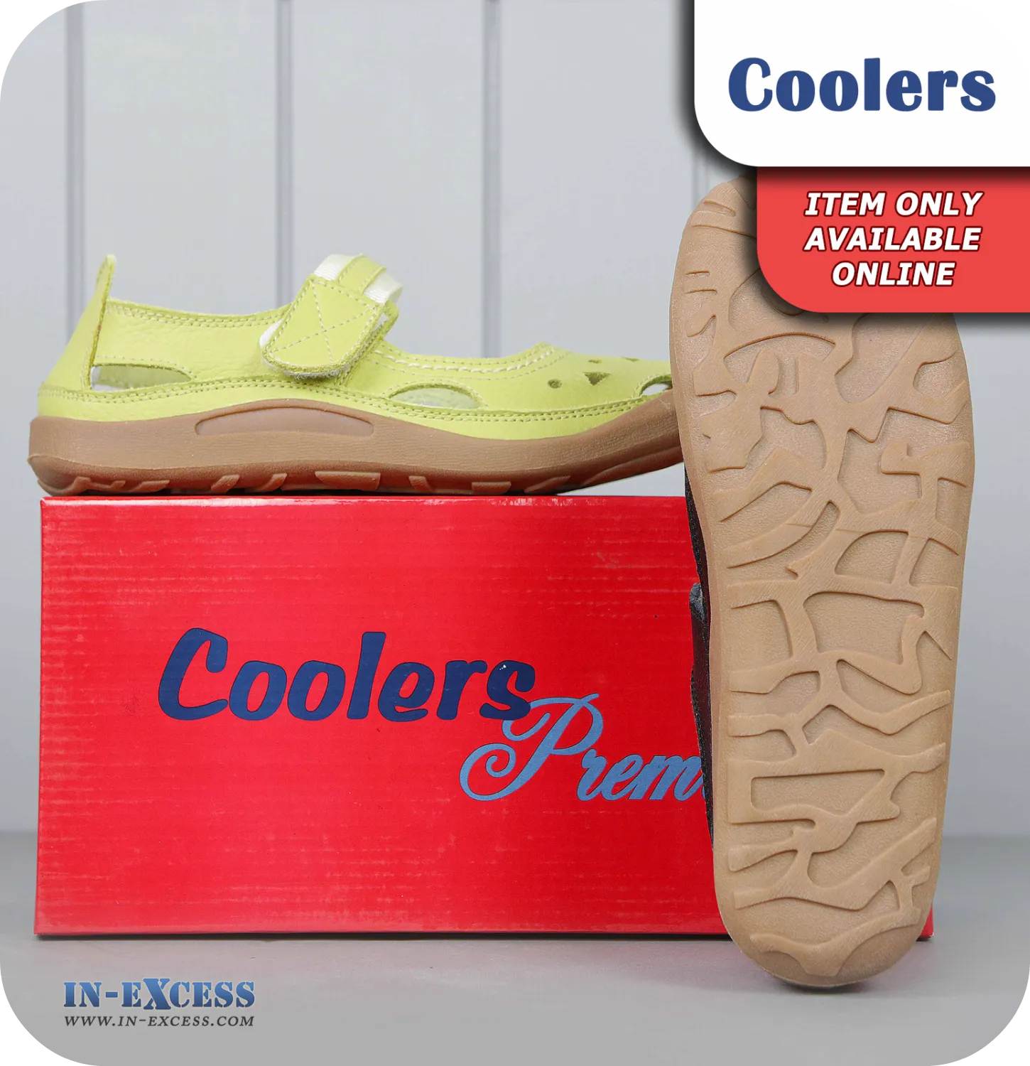 Coolers Premier Leather Sandals - Green