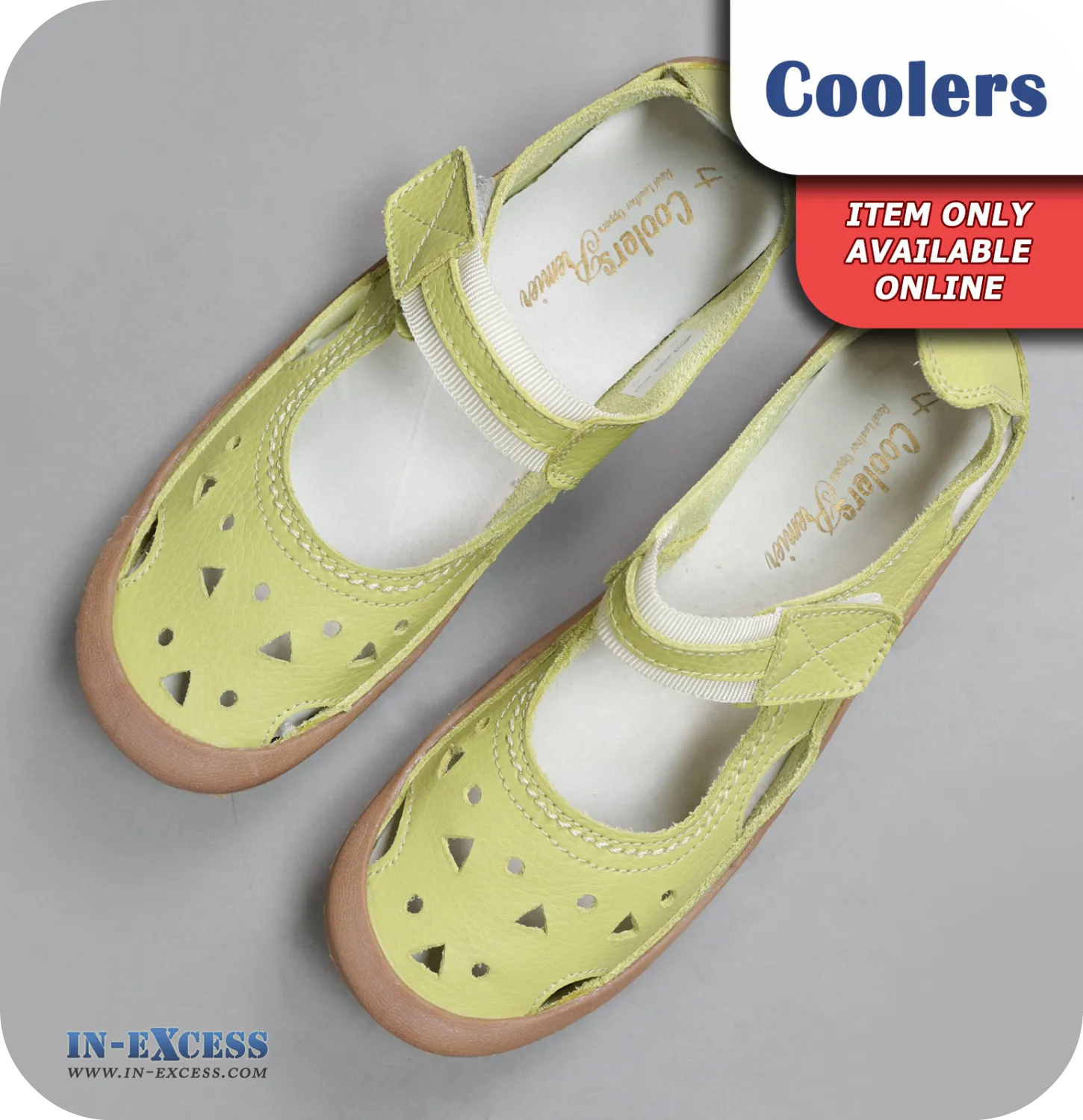 Coolers Premier Leather Sandals - Green