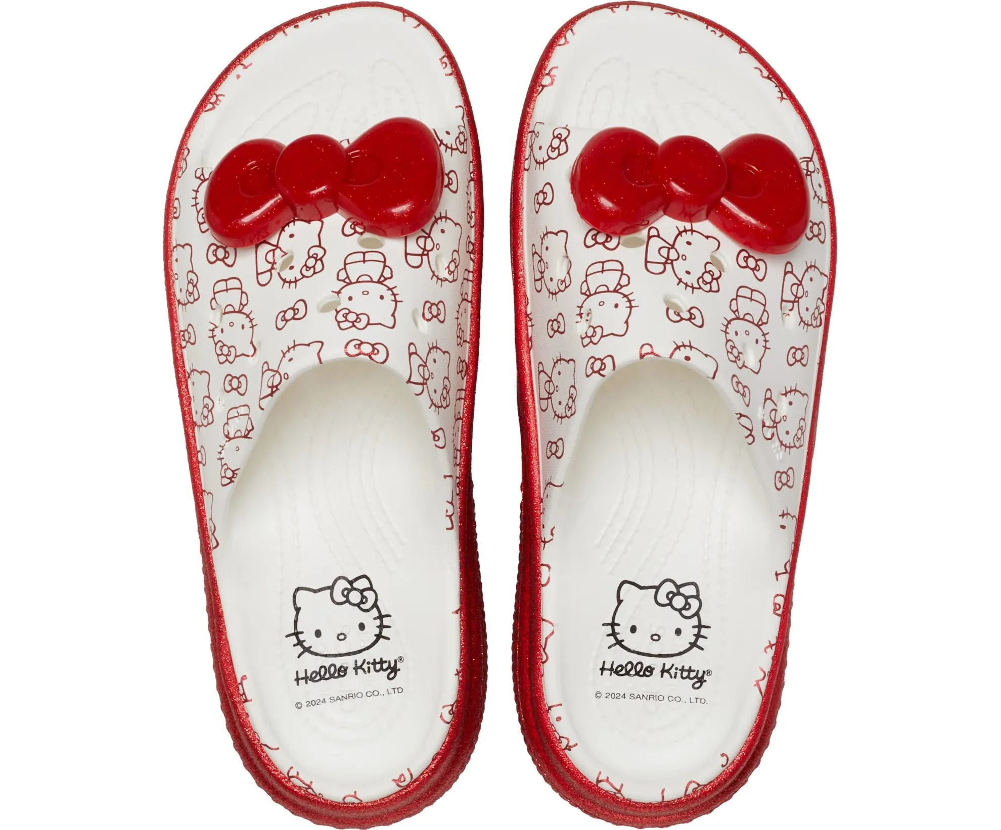 Crocs x Hello Kitty Stomp Clogs, white/red