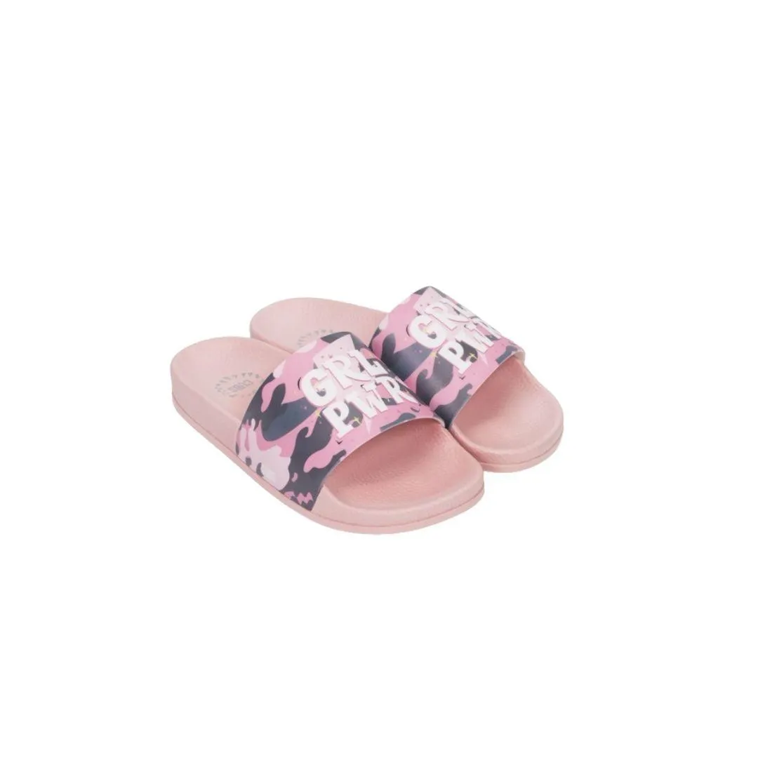 Cubs Camo Girl Power Baby Pink Girls Slide