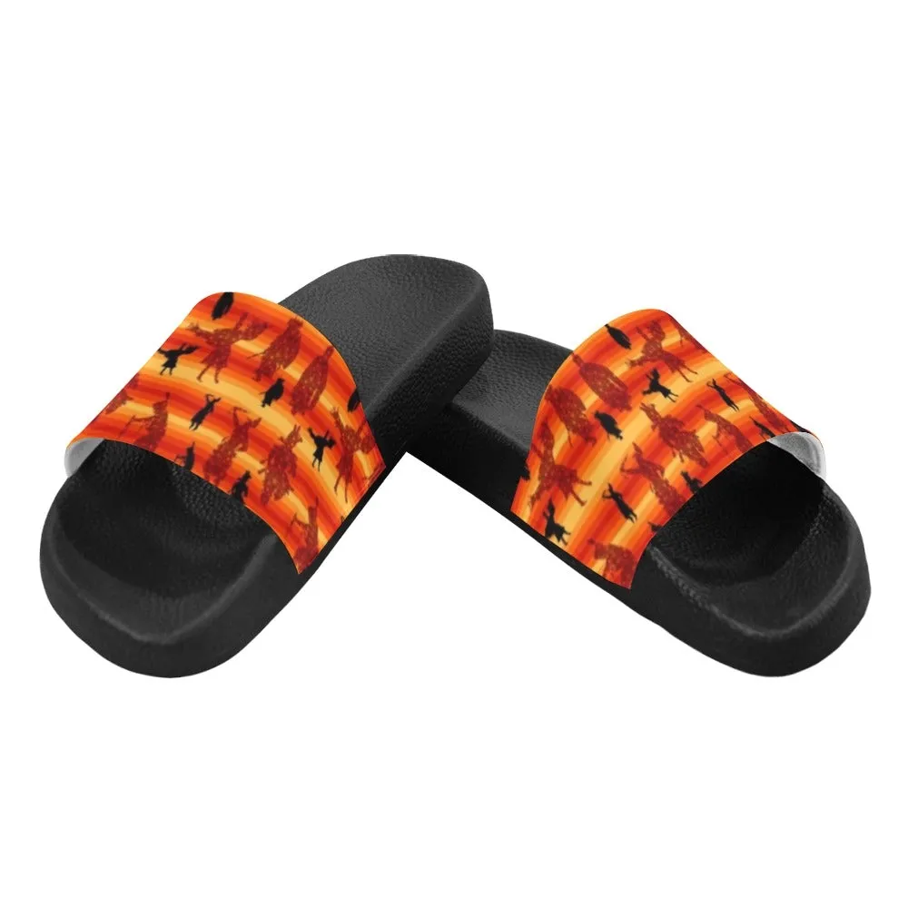 Dancers Brown Men's Slide Sandals