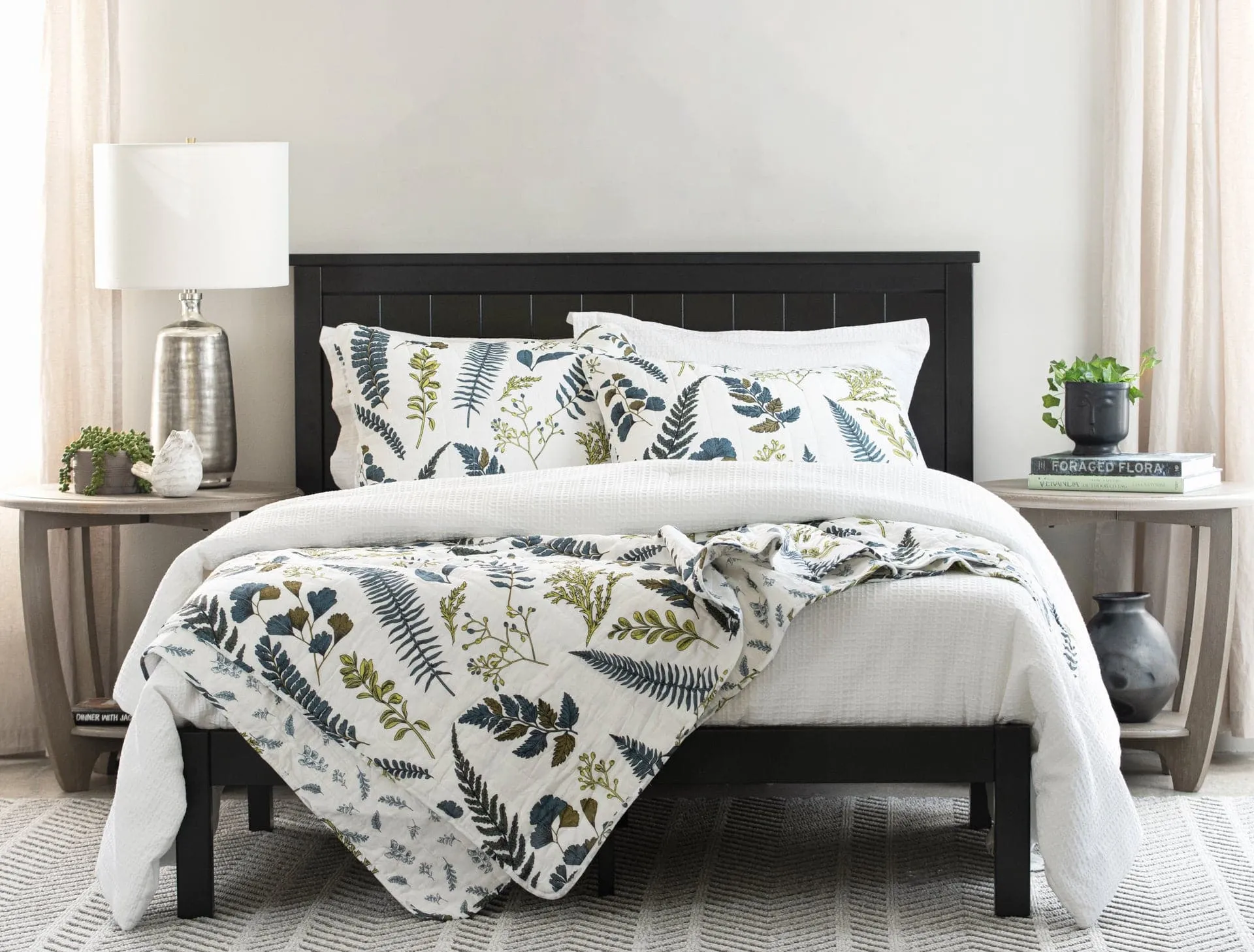 Devonia All Over Cotton Quilt 3 Piece Set