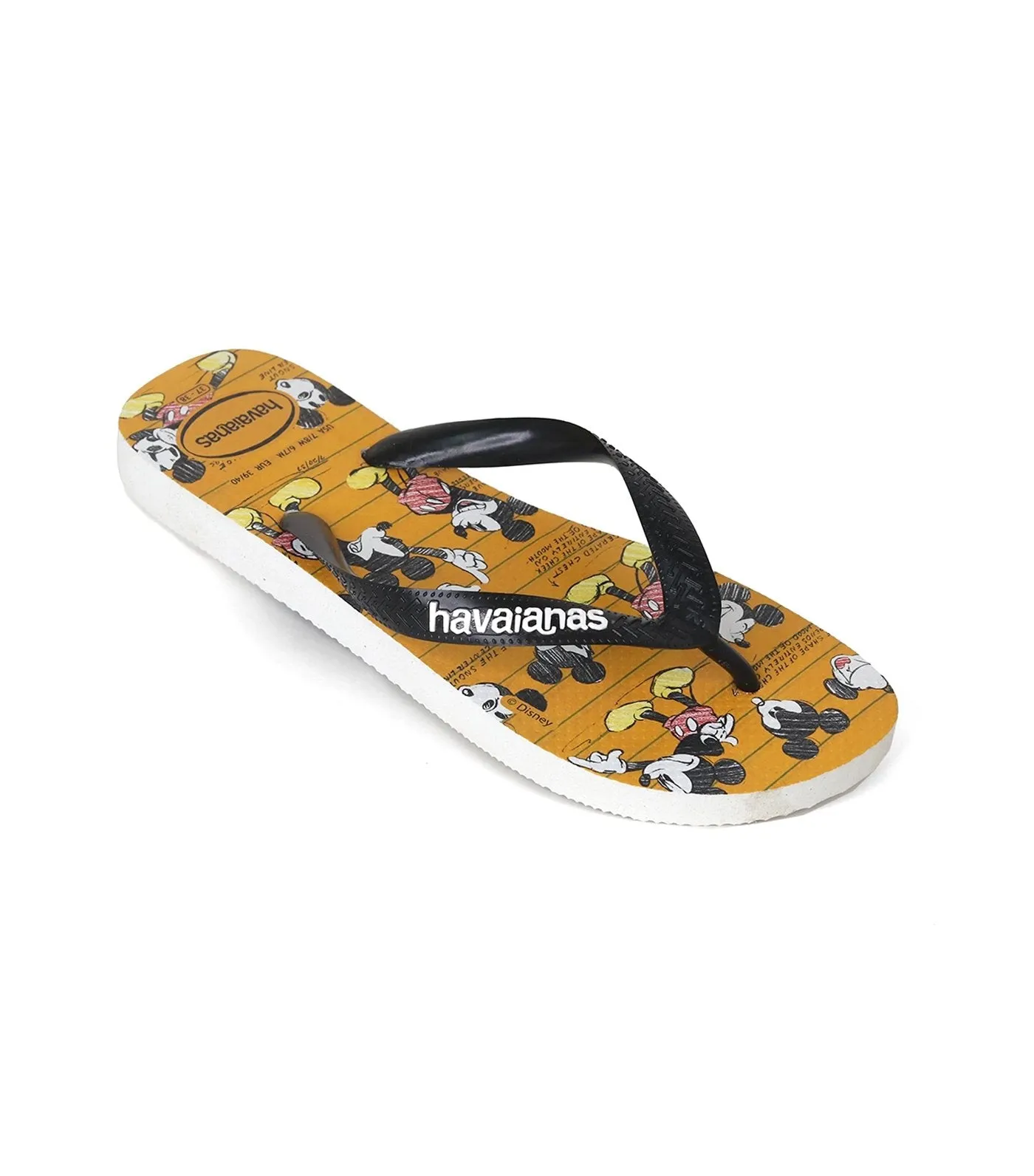 Disney Stylish Flip Flops - Yellow/Black