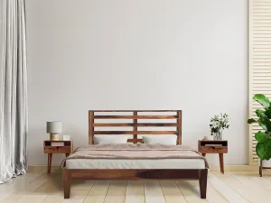 FEENA BED KING Sheesham Wood (Honey Finish)