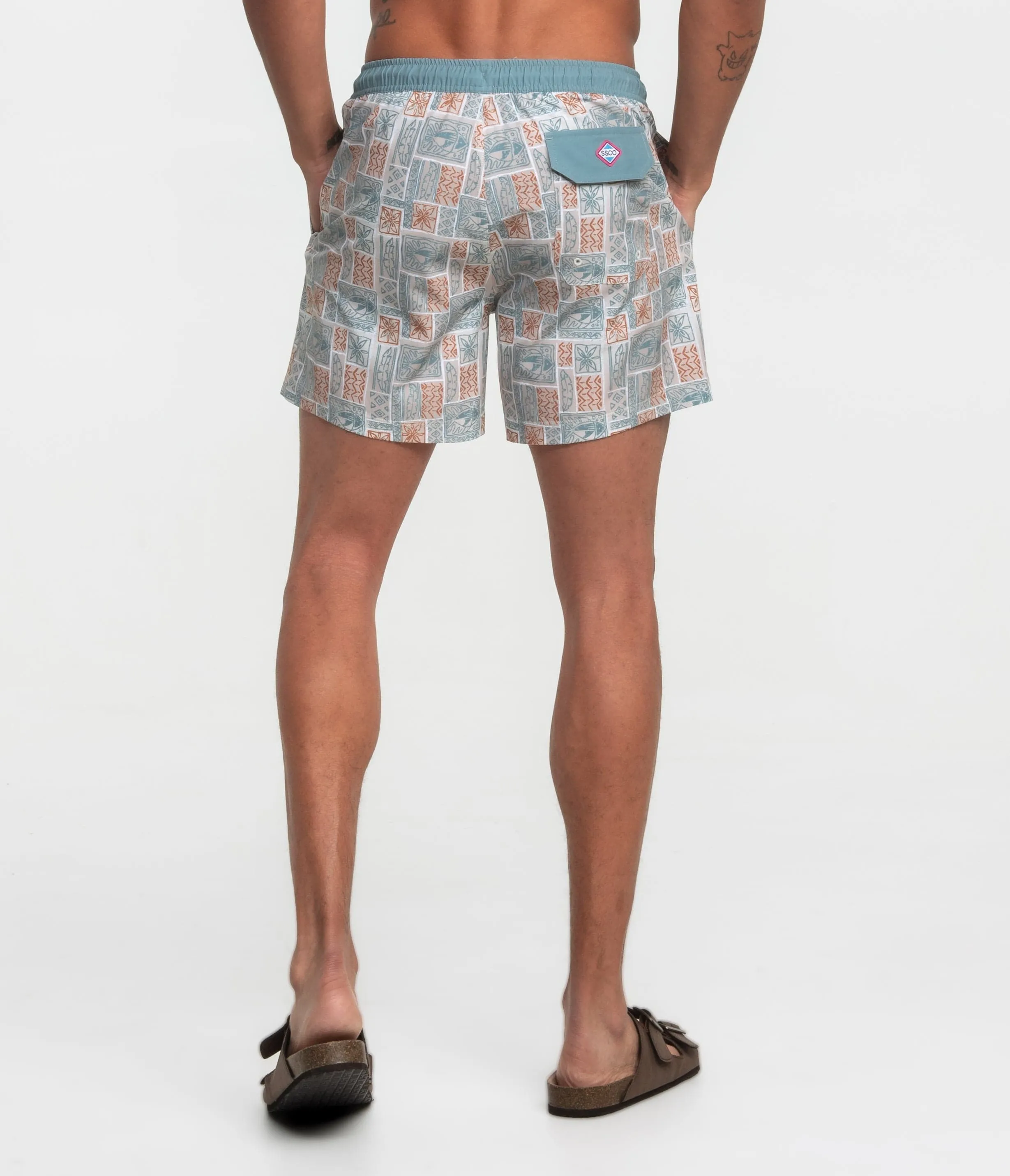 Gone Fishin Men's Swimsuit  - 5.5" inseam