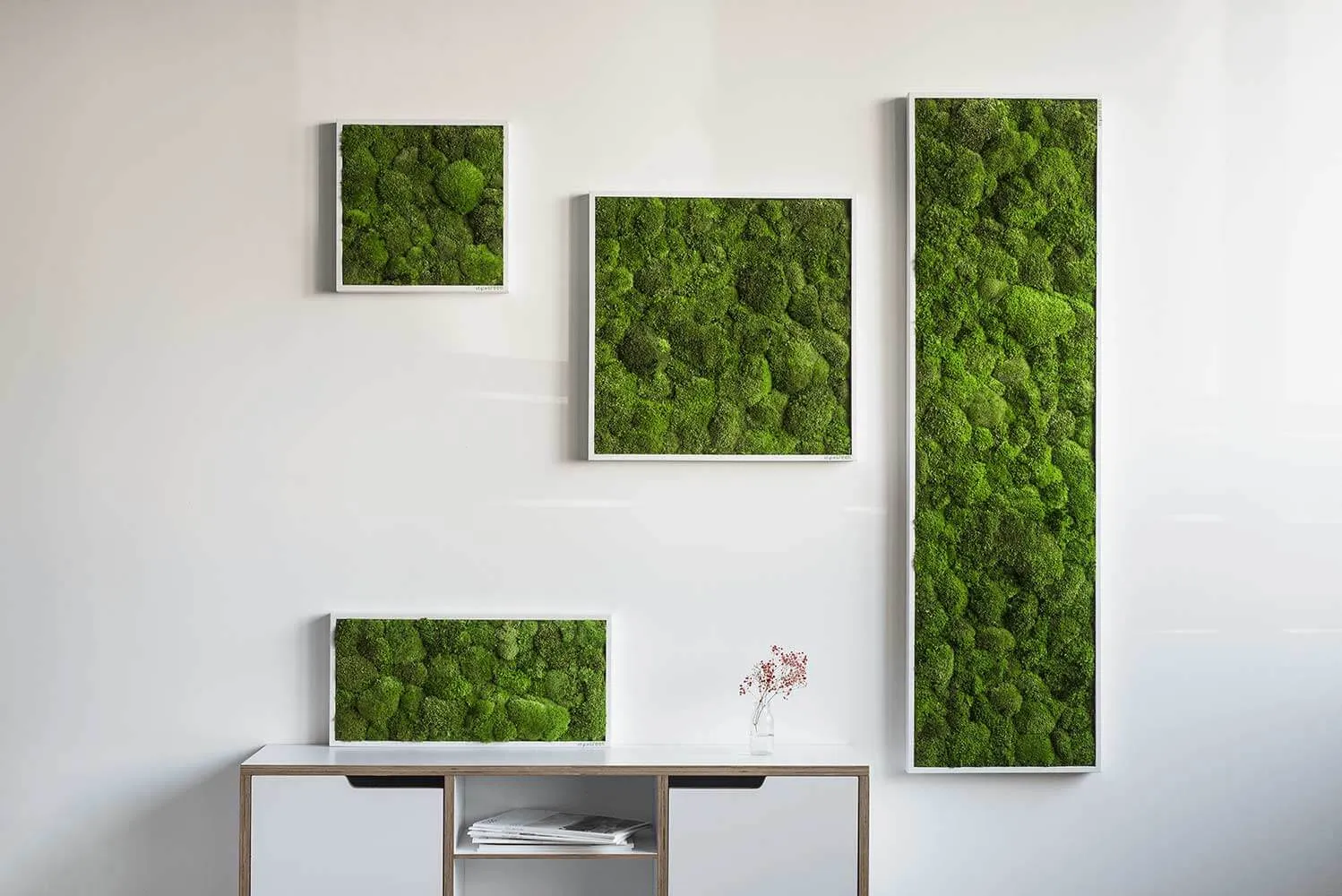 Green Square Moss Art (80cm)