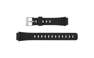 Hadley-Roma Women's Black Diver PVC Rubber Watch Band