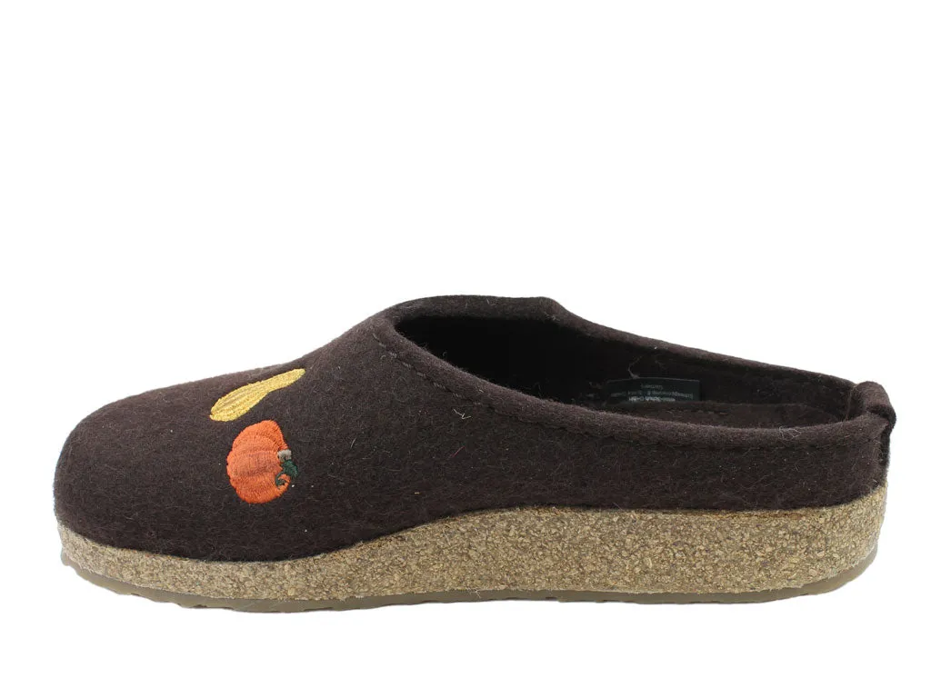 Haflinger Clogs Grizzly Pumpkin Espresso