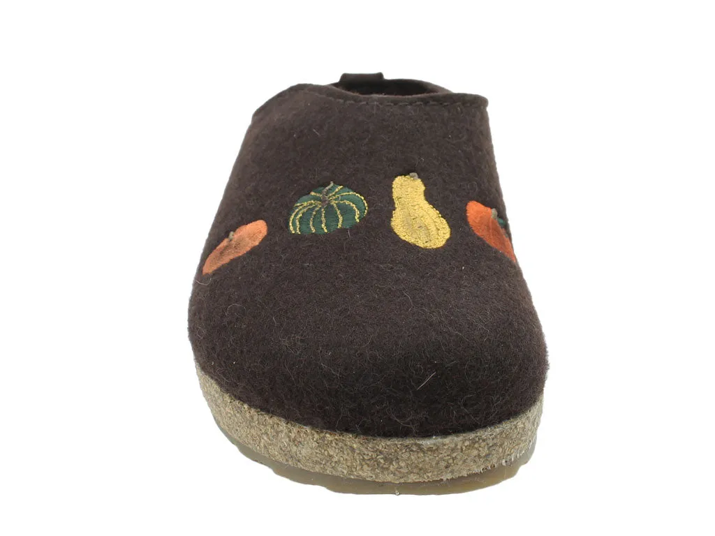 Haflinger Clogs Grizzly Pumpkin Espresso