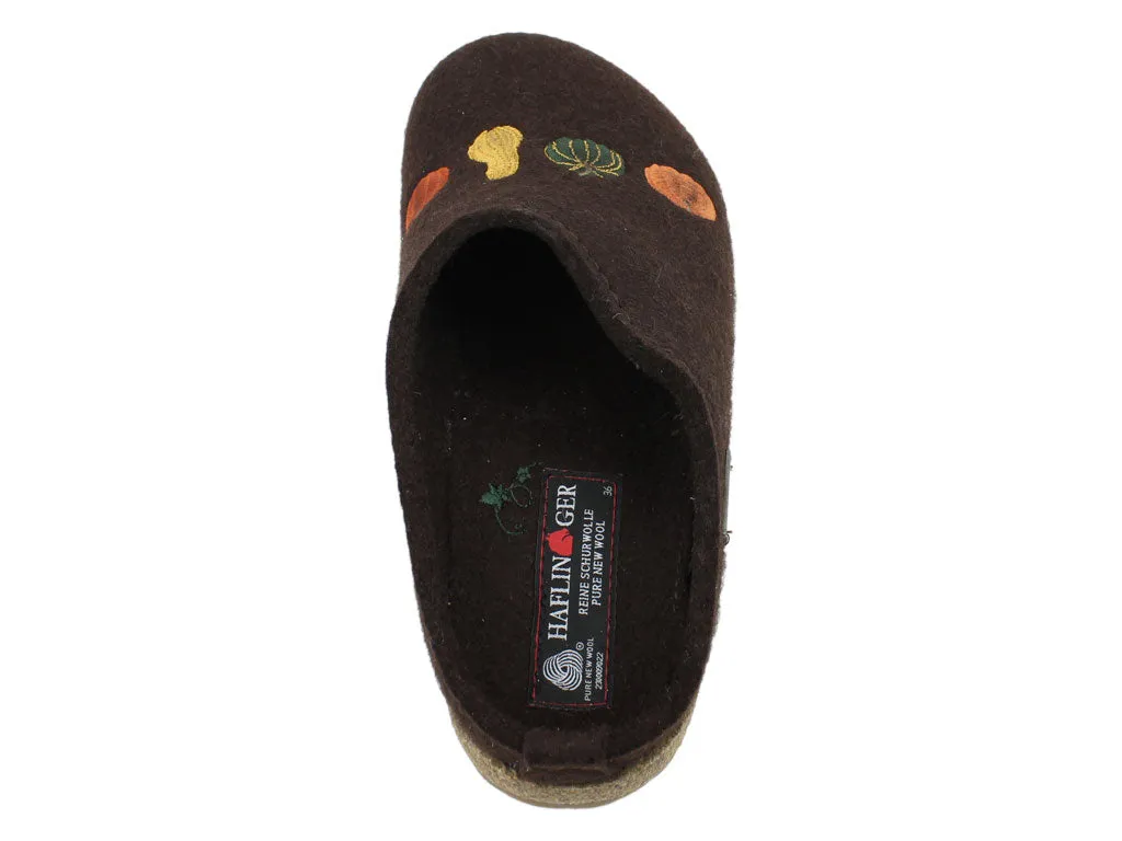 Haflinger Clogs Grizzly Pumpkin Espresso