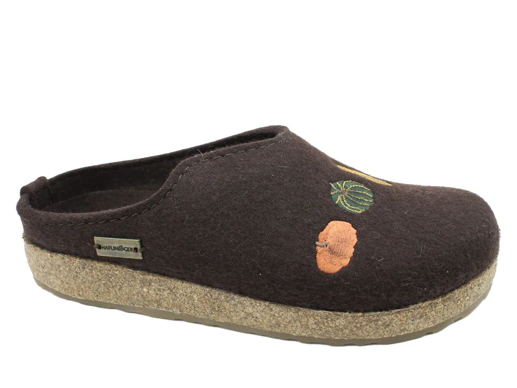 Haflinger Clogs Grizzly Pumpkin Espresso