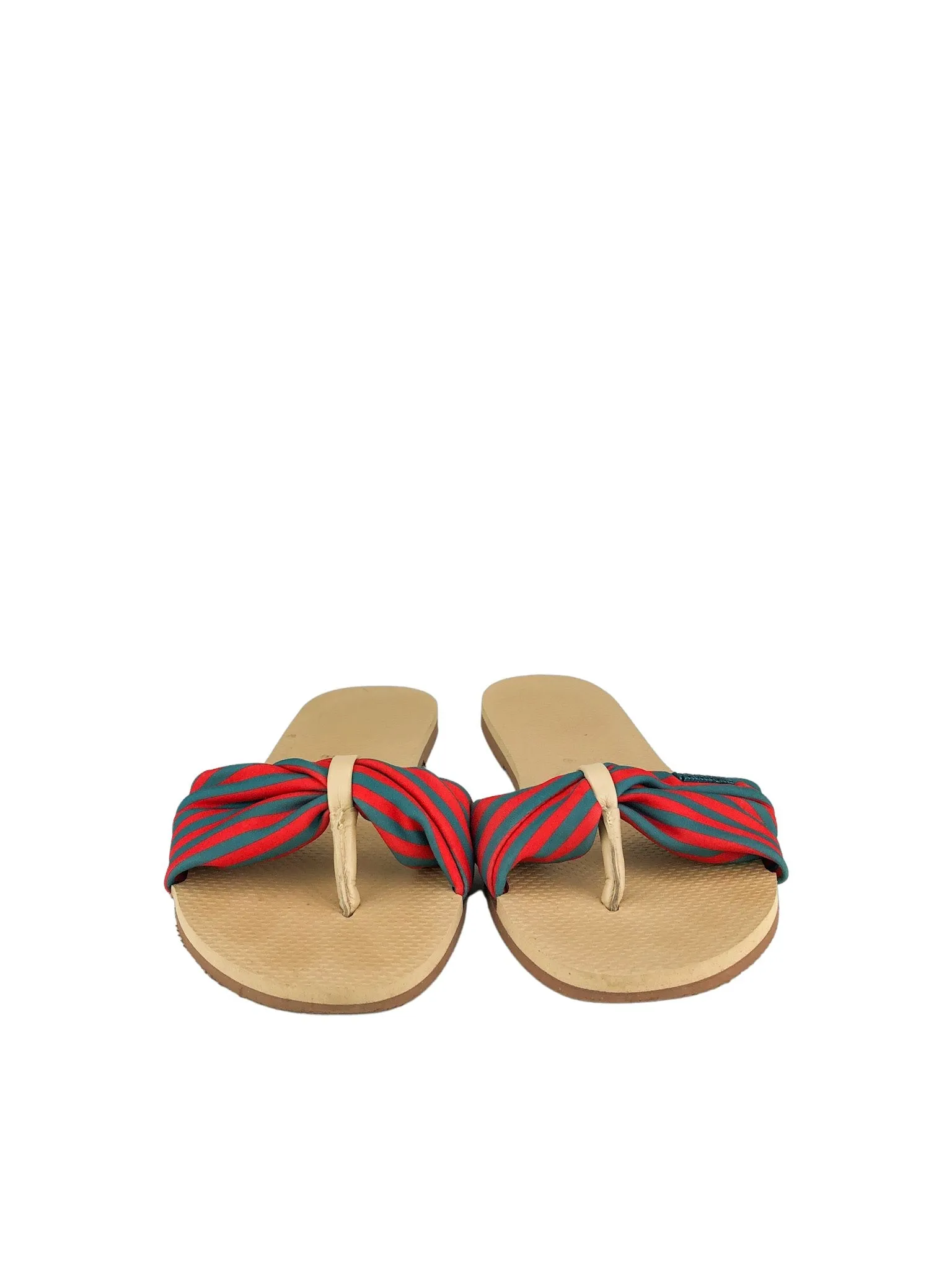 Havaianas, Women's You St. Tropez Flip Flop, Red/Teal, Size 39/40 (US 9/10)