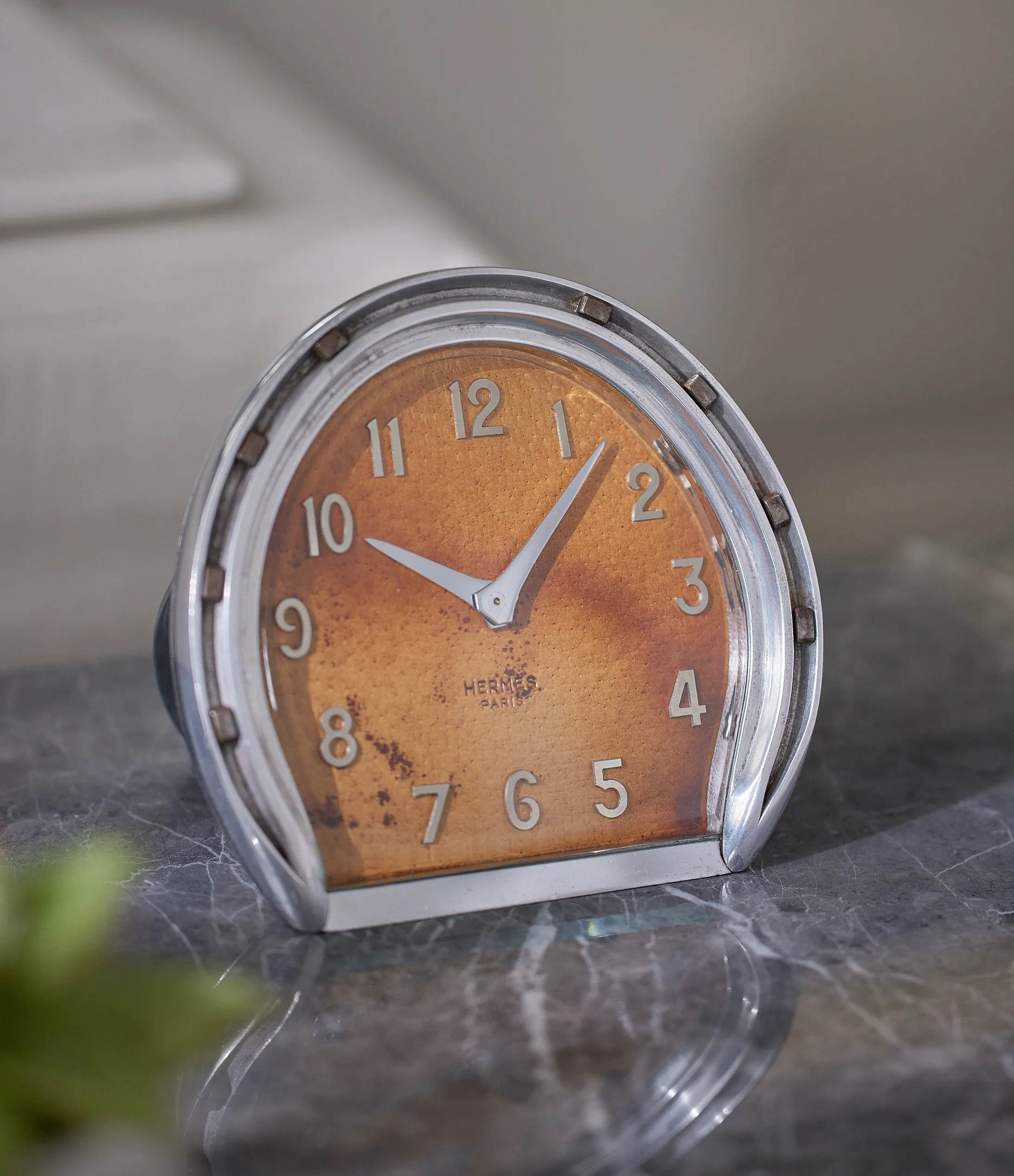 Horseshoe Clock | Leather Dial