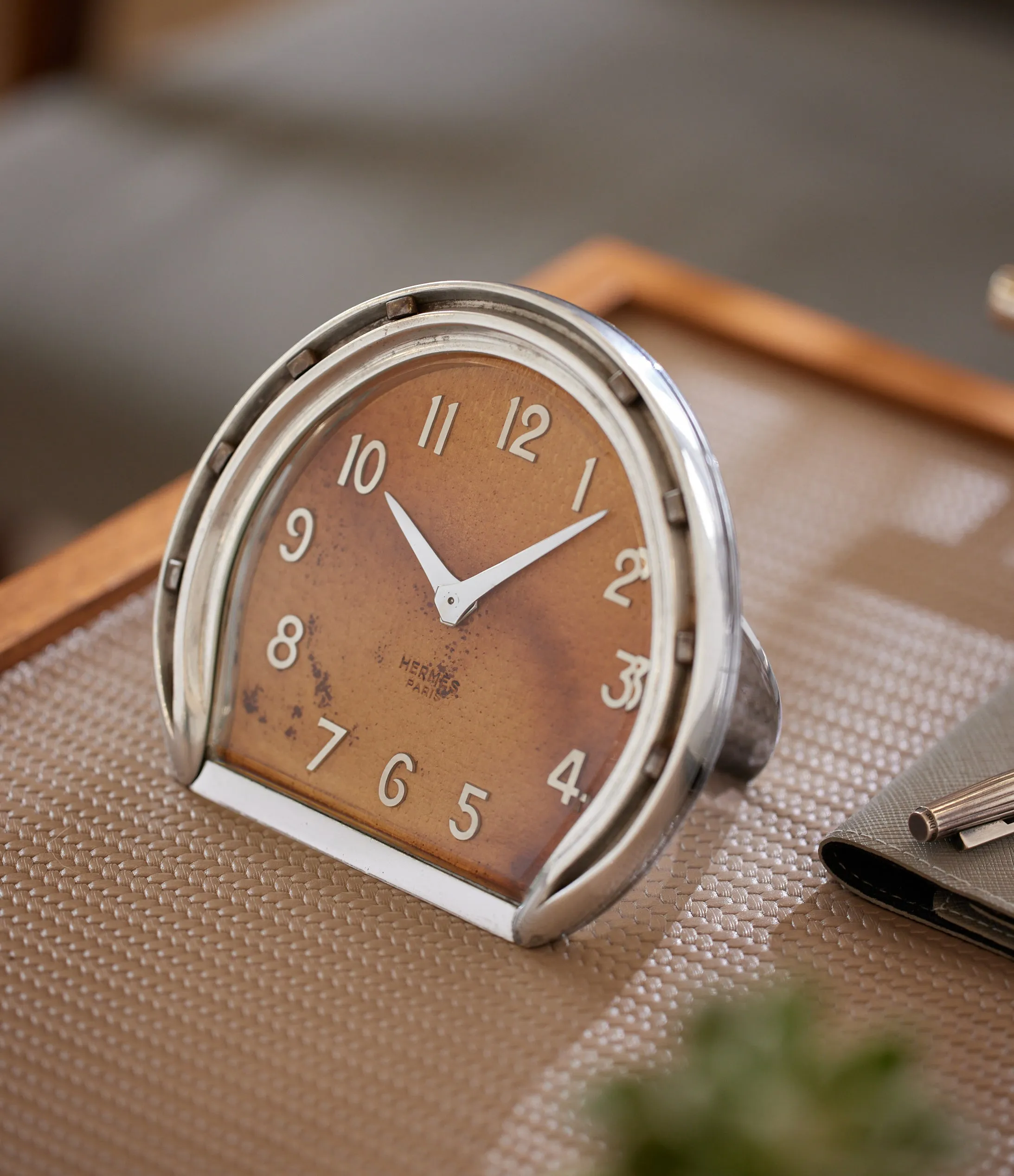 Horseshoe Clock | Leather Dial