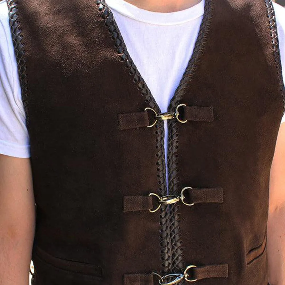 Johnny Reb "Gillies' Suede Leather Vest JRV10010