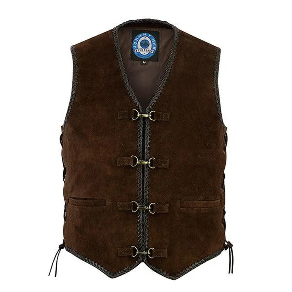 Johnny Reb "Gillies' Suede Leather Vest JRV10010