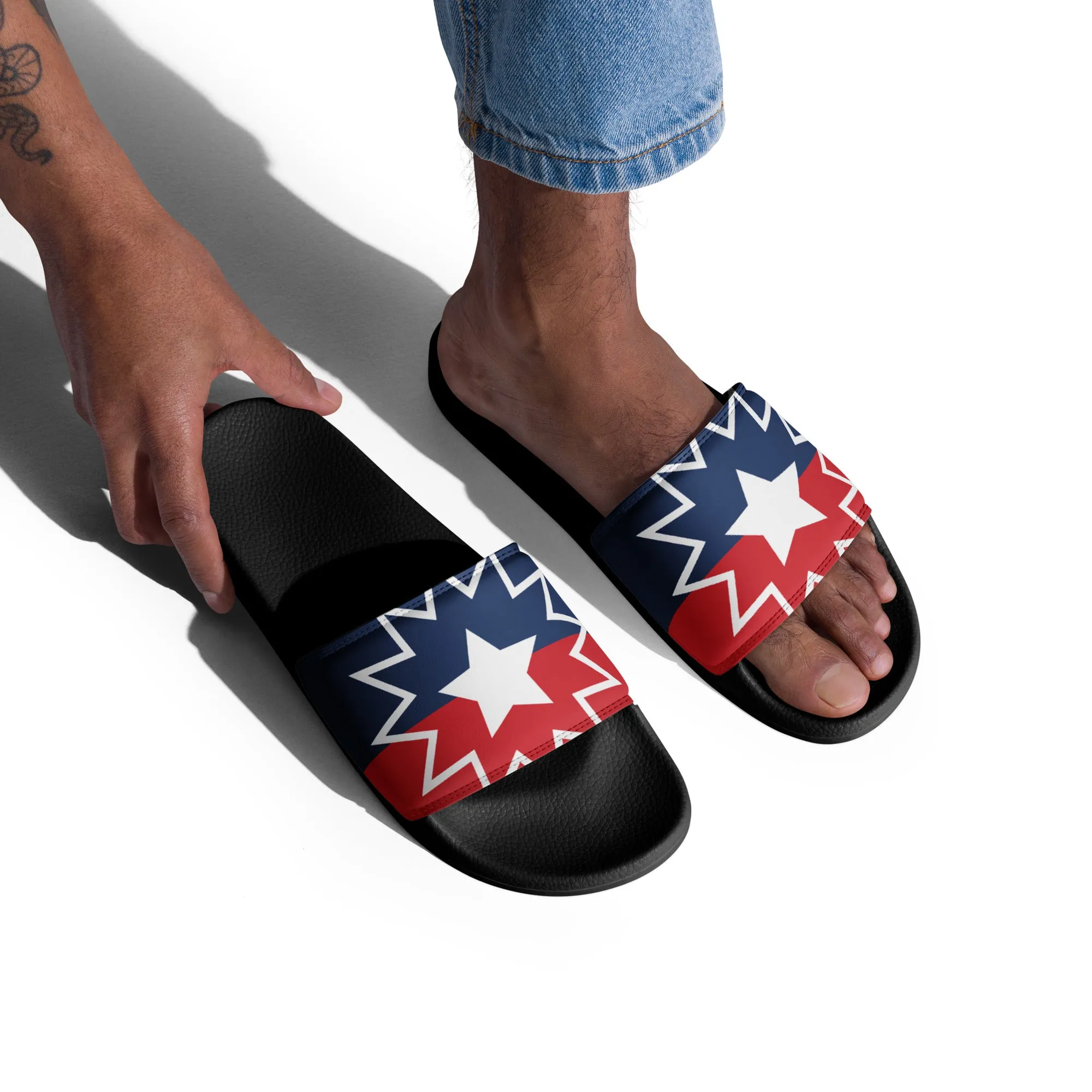 Juneteenth Flag Men's Slides