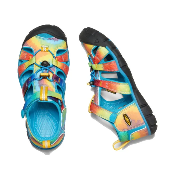 Keen Big Kids - Seacamp II CNX Vivid Blue Original Tie Dye