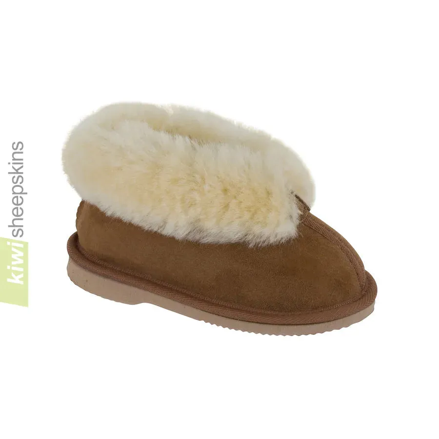 Kids Sheepskin Bootie Slippers