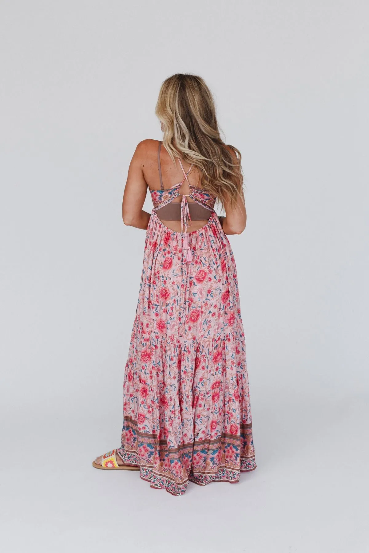 Lahaina Printed Dress - Pink Multi