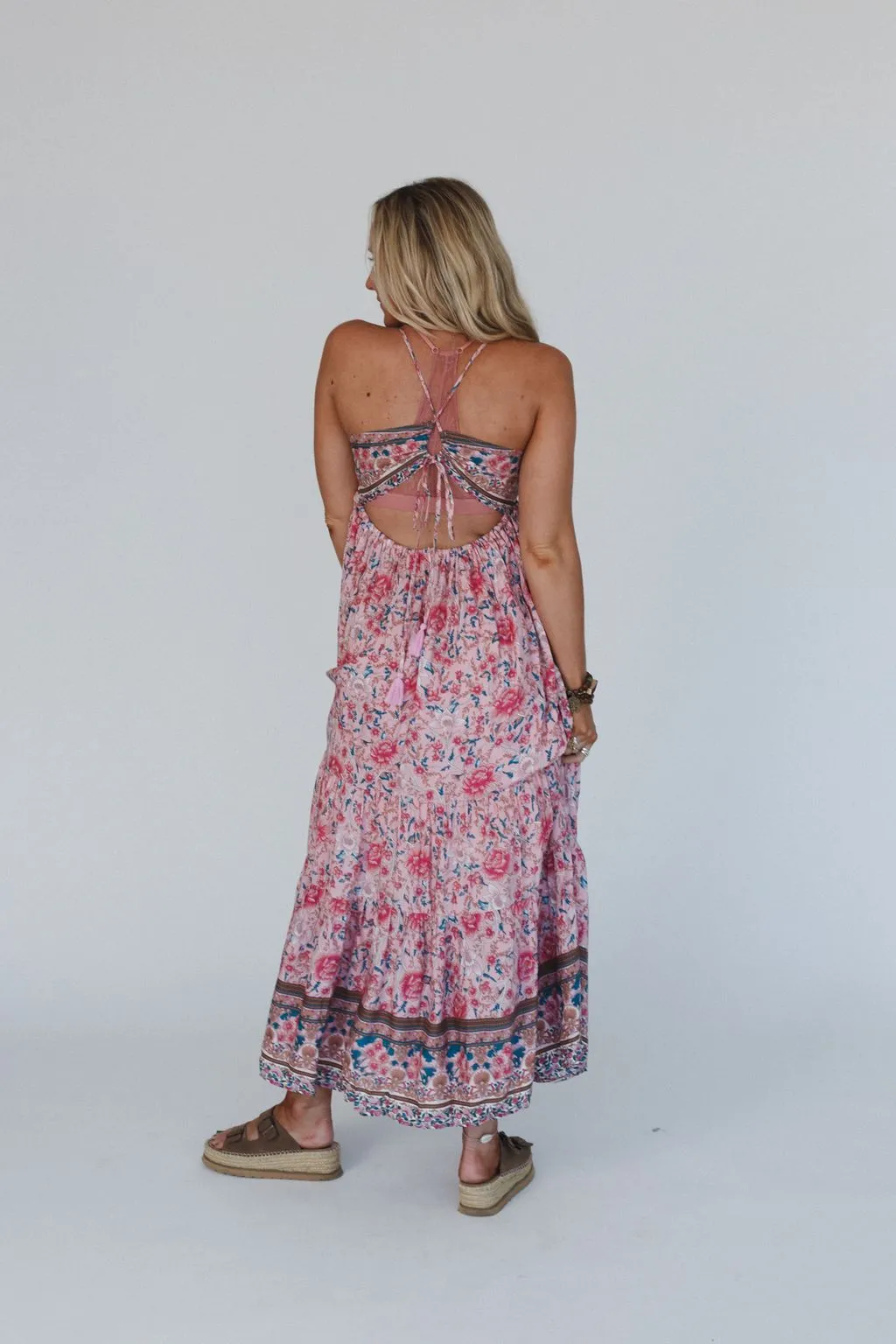 Lahaina Printed Dress - Pink Multi