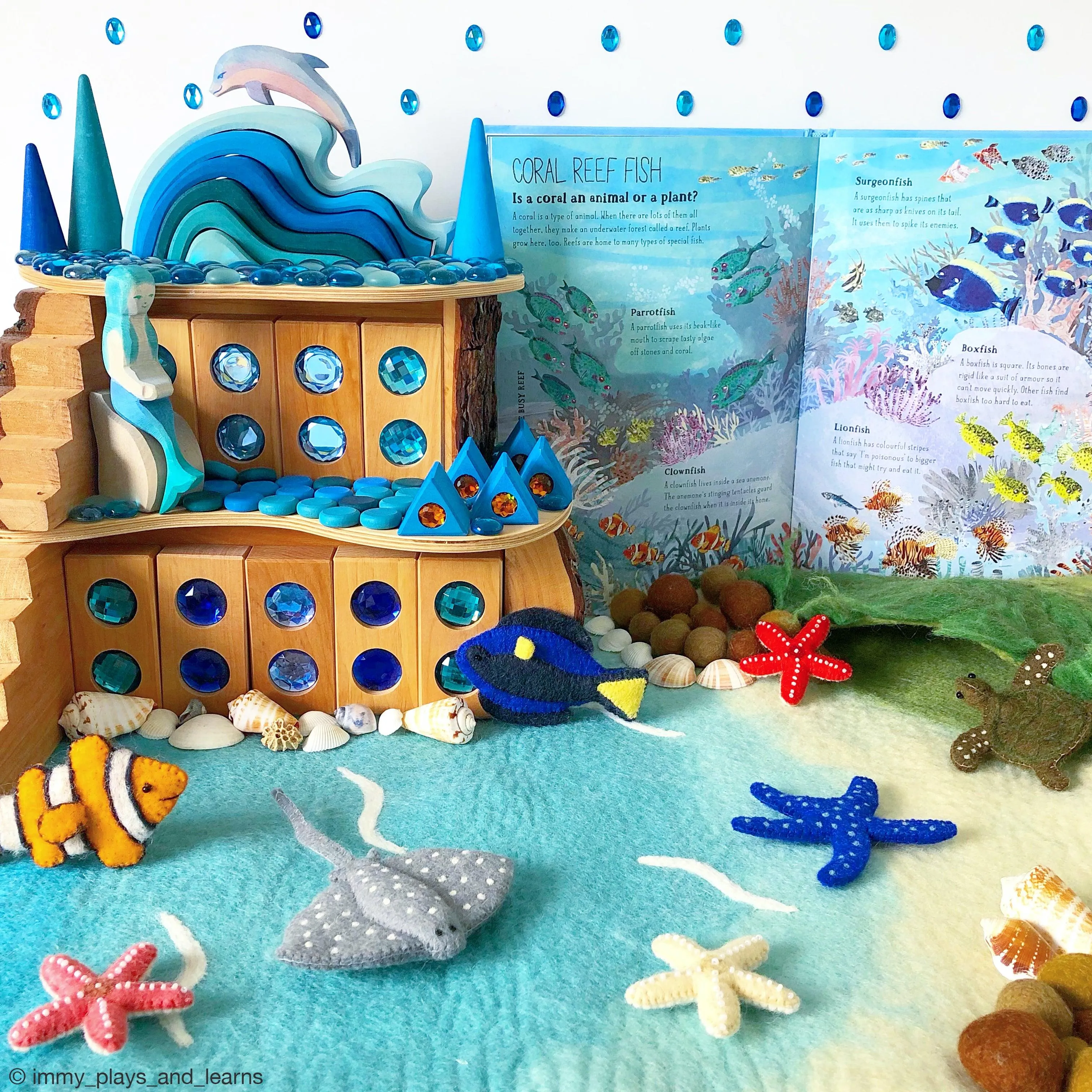 Large Sea and Rockpool Play Mat Playscape