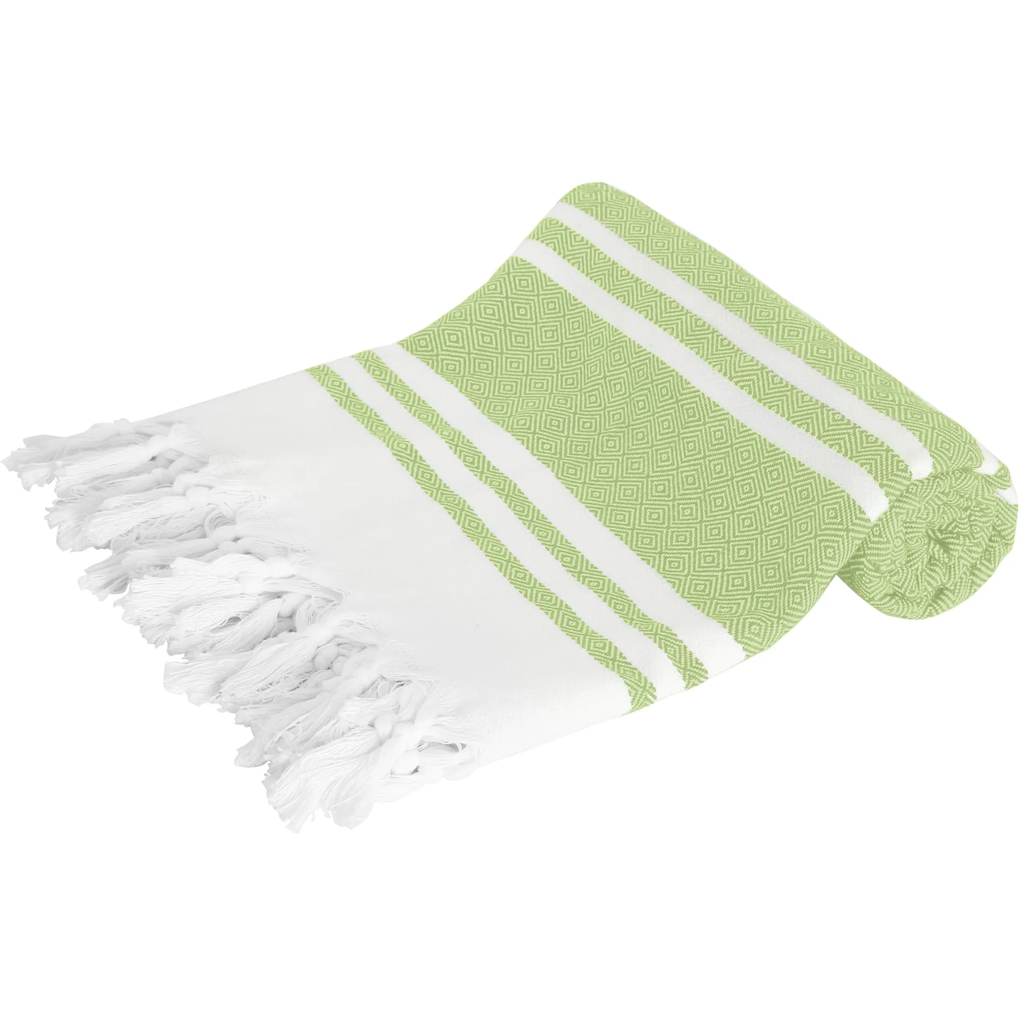 Linenova Cotton Turkish Lime Beach Towel