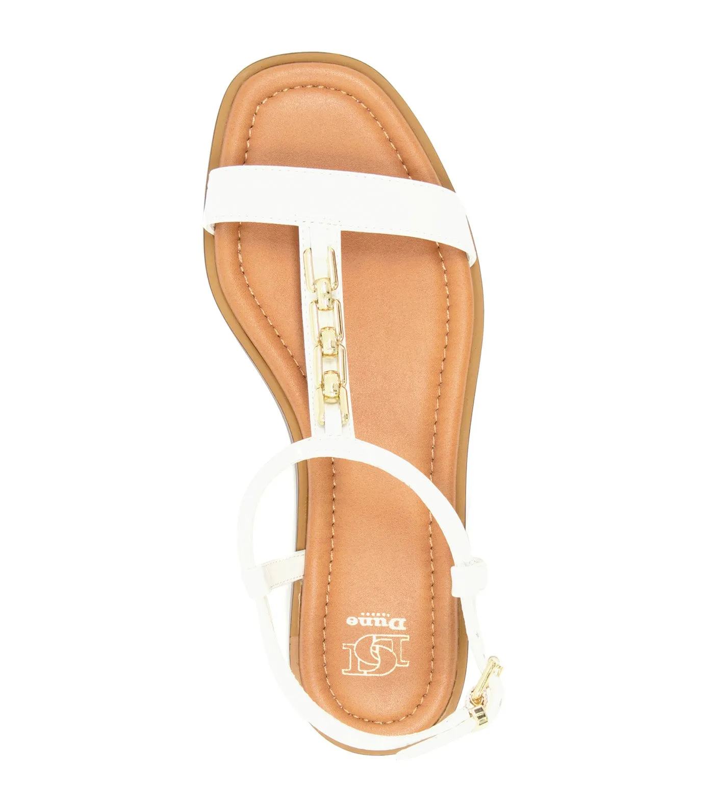 Lotty Flat Sandals White