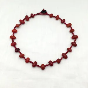 Lucia Zompantle Necklace on Red