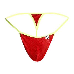 Male Basics Mob Men's Sexy Microfiber G-String Red/Yellow