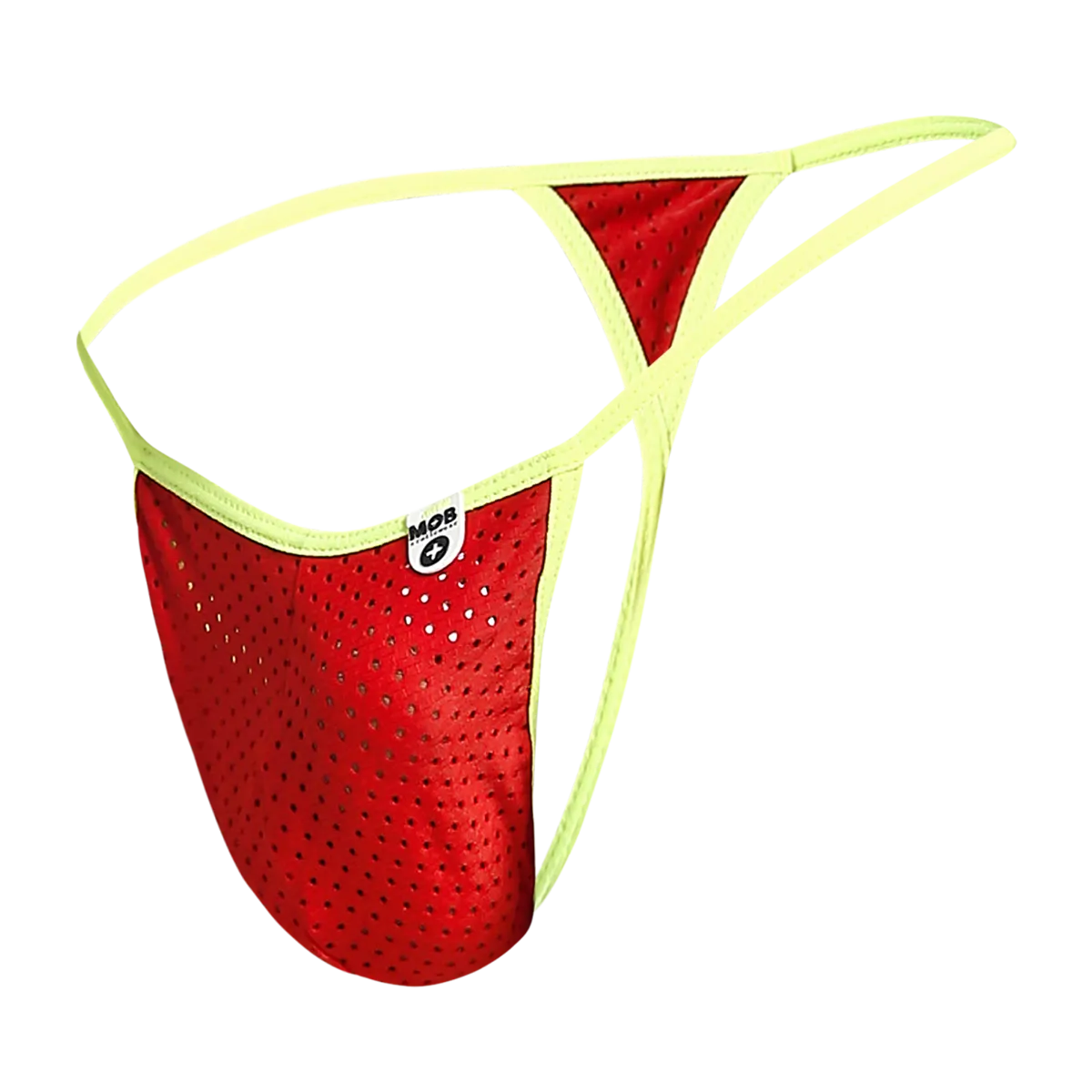 Male Basics Mob Men's Sexy Microfiber G-String Red/Yellow