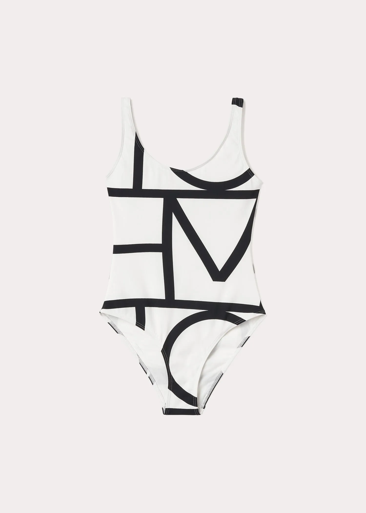 Monogram swimsuit tofu