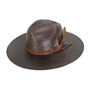 Peter Grimm Phoenix - Wide Brim Mexican Palm Straw Fedora Hat