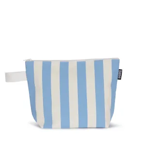 Powder Blue Large Stripe Stash Bag