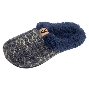 Roxoni Women's Slippers Tight Knit Clog With Fleece Trim