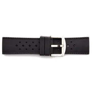 RUB-18 New Diamond Style Rubber Regular Watch Strap