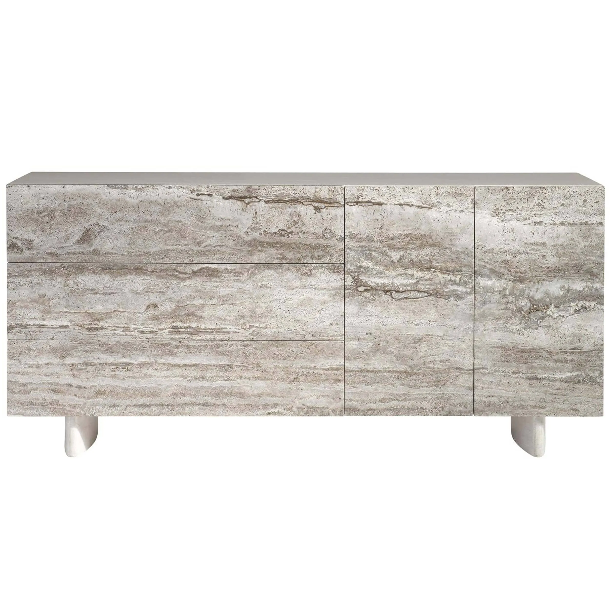 Sereno Buffet, Silver Travertine