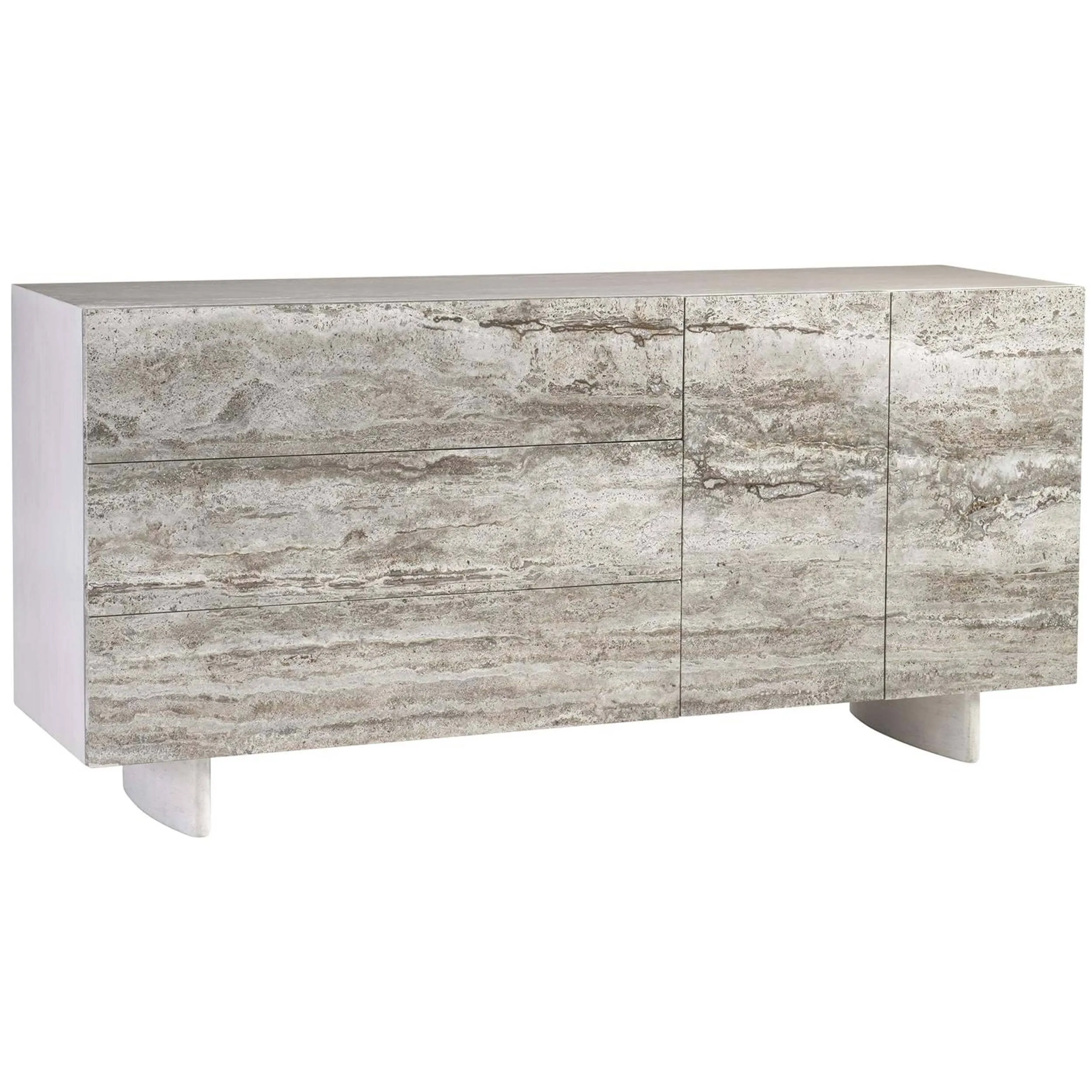 Sereno Buffet, Silver Travertine