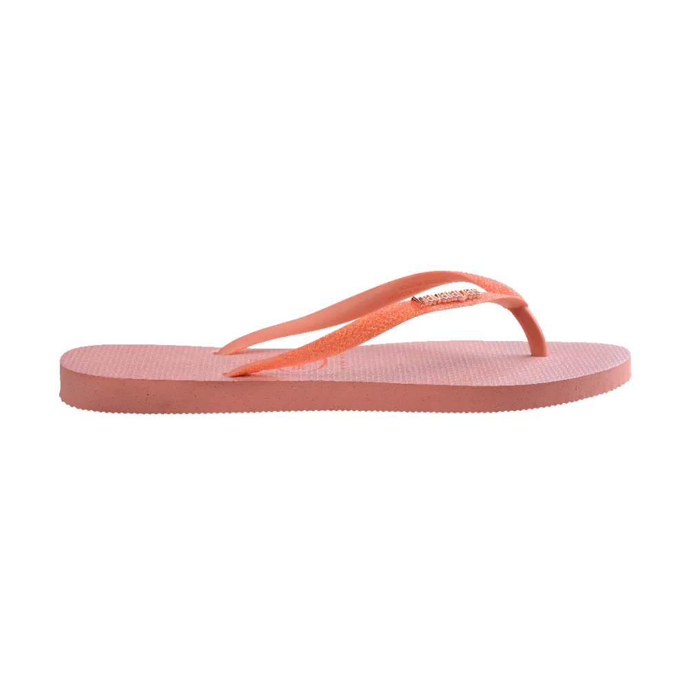 Slim Glitter Iridescent Flip Flops