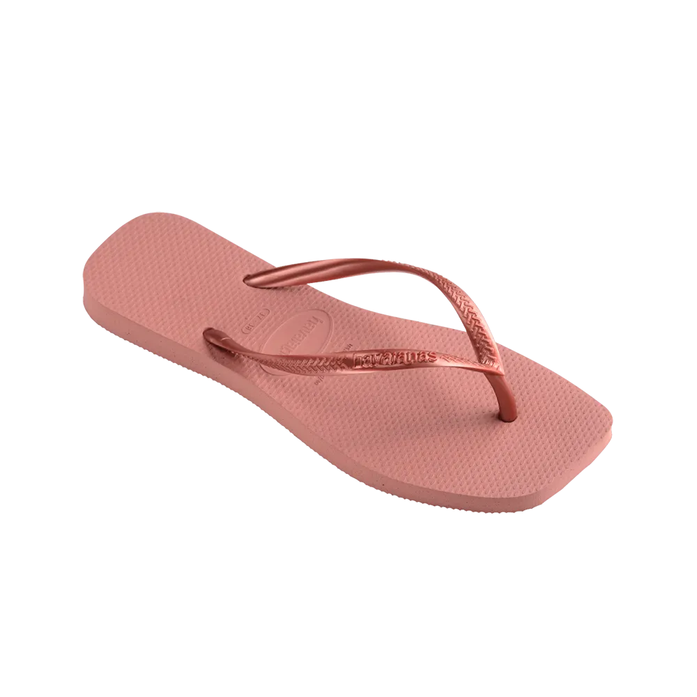 Slim Square Flip Flops