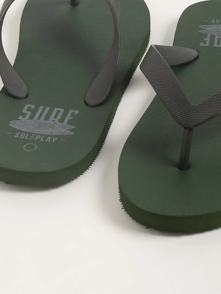 SOLEPLAY Rugged Green Flip-Flop