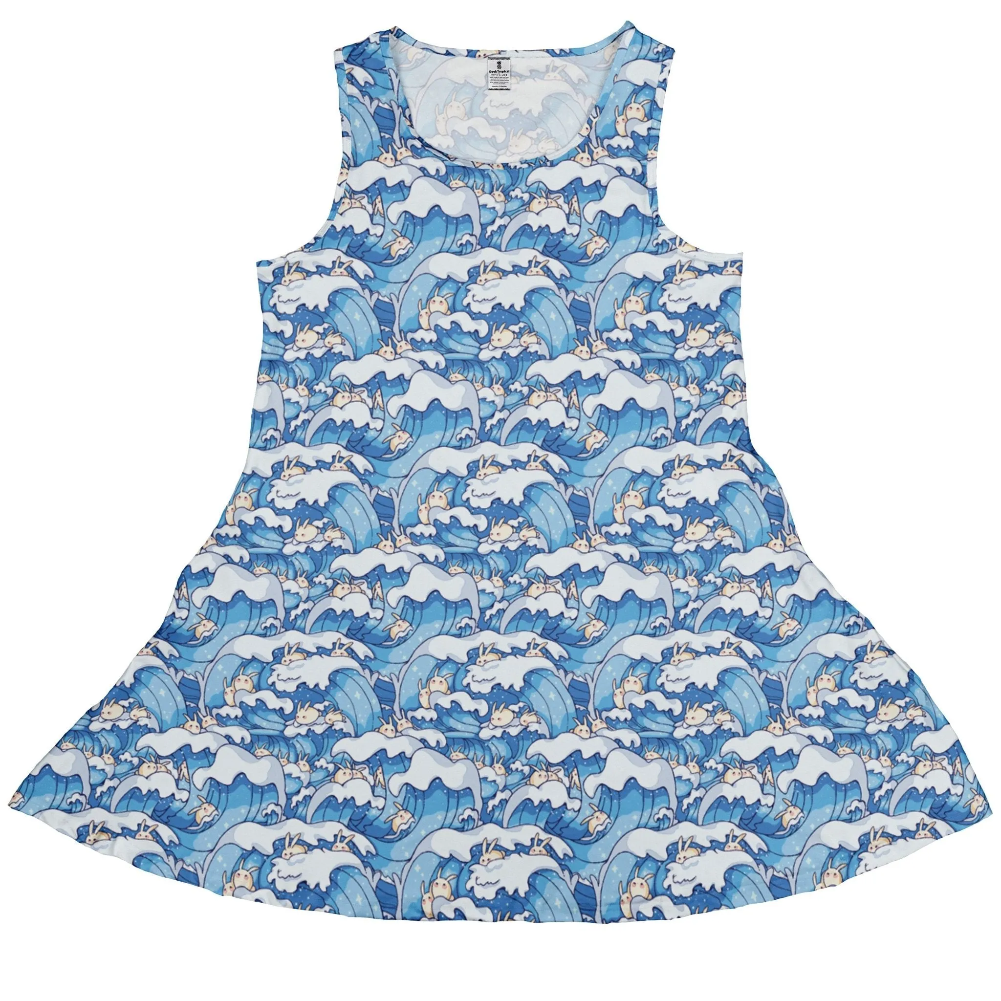 Surfer Bunnies Anime Dress